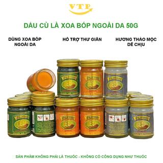  Combo 6 Hũ Dầu Cù Là Cánh Buồm Giảm Đau Nhức Xương Khớp 50g Thái Lan 