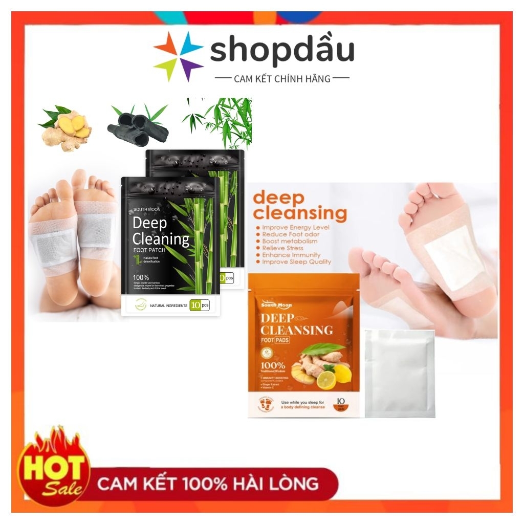 10 Miếng Dán Chân Thải Độc Deep Cleansing Detox Foot Patch