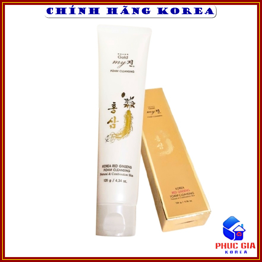 Sữa Rửa Mặt Sâm Vàng My Gold Hàn Quốc Hộp 120g