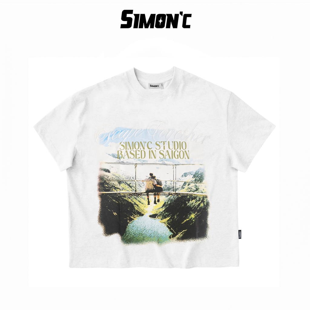 Áo Thun Form Big Boxy '' SIMON'C TOGETHER '' Cotton 100% Local Brand Unisex Cổ Tròn | BigBuy360 - bigbuy360.vn