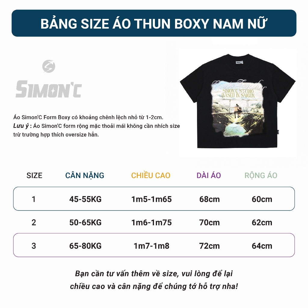 Áo Thun Form Big Boxy '' SIMON'C TOGETHER '' Cotton 100% Local Brand Unisex Cổ Tròn | BigBuy360 - bigbuy360.vn