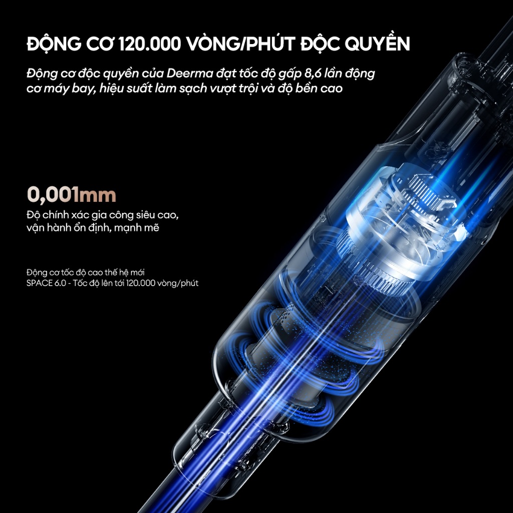 Máy hút bụi không dây Deerma T10W với lực hút mạnh 20.000pa kèm ánh sáng xanh thông minh - Bảo hành 12 tháng | BigBuy360 - bigbuy360.vn