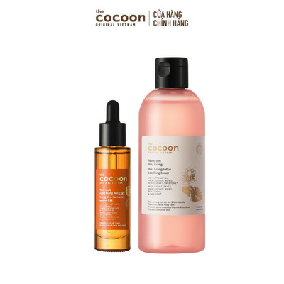 [MUA 2 GIẢM 40%] Combo 1 Tinh chất nghệ Hưng yên C22 - 22% Vitamin C 30ml + 1 Nước sen Hậu Giang Cocoon 310ml