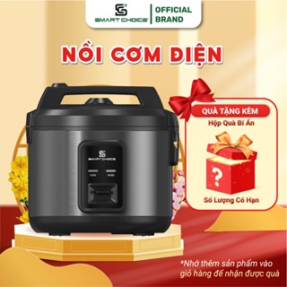 Nồi Cơm Điện SmartChoice SCG-RC18BR/BL, Nồi Cơm Điện 1.8L Lòng Phủ Ceramic Phù Hợp Cho 4-6 Người Ăn