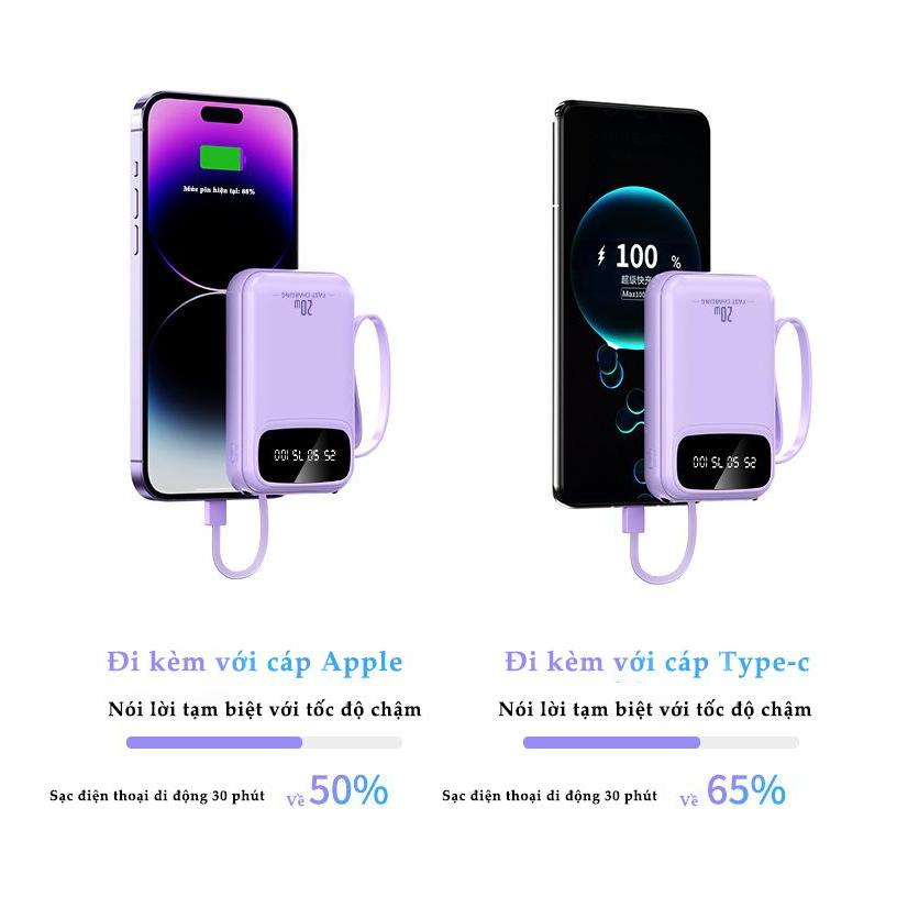 Pin Dự Phòng X279 20000mAh Sạc Nhanh – Mini Nhỏ Gọn, Dung Lượng Lớn, Tiện Lợi Mang Theo | BigBuy360 - bigbuy360.vn