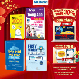 Sách -Combo Tự Học Tiếng Anh Giao Tiếp Cơ Bản Cho Người Mới Bắt Đầu - Phân loại lẻ/combo