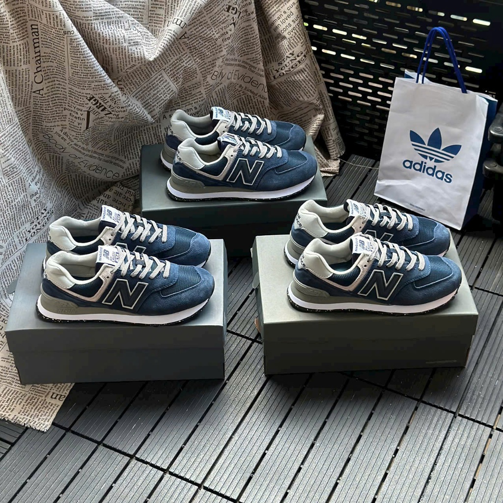 Giày thể thao Sneaker unisex N_B 574 Classic 'Core Pack Navy' ML574EVn tặng kèm hộp bảo vệ, Size 36-