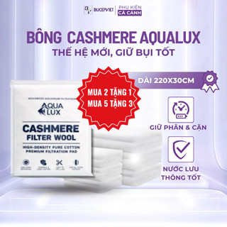  Bông Lọc Aqualux Cashmere Cho Bể Cá – Giữ Phân Cá Bụi Bẩn Tốt Thấm Nước Cao Lọc Nước Sạch Dày Bền  220x30cm  