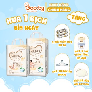   Combo quà  Tã bỉm Gooby Extra mềm mại chống tràn siêu thấm hút đủ size cho bé 4-30KG 