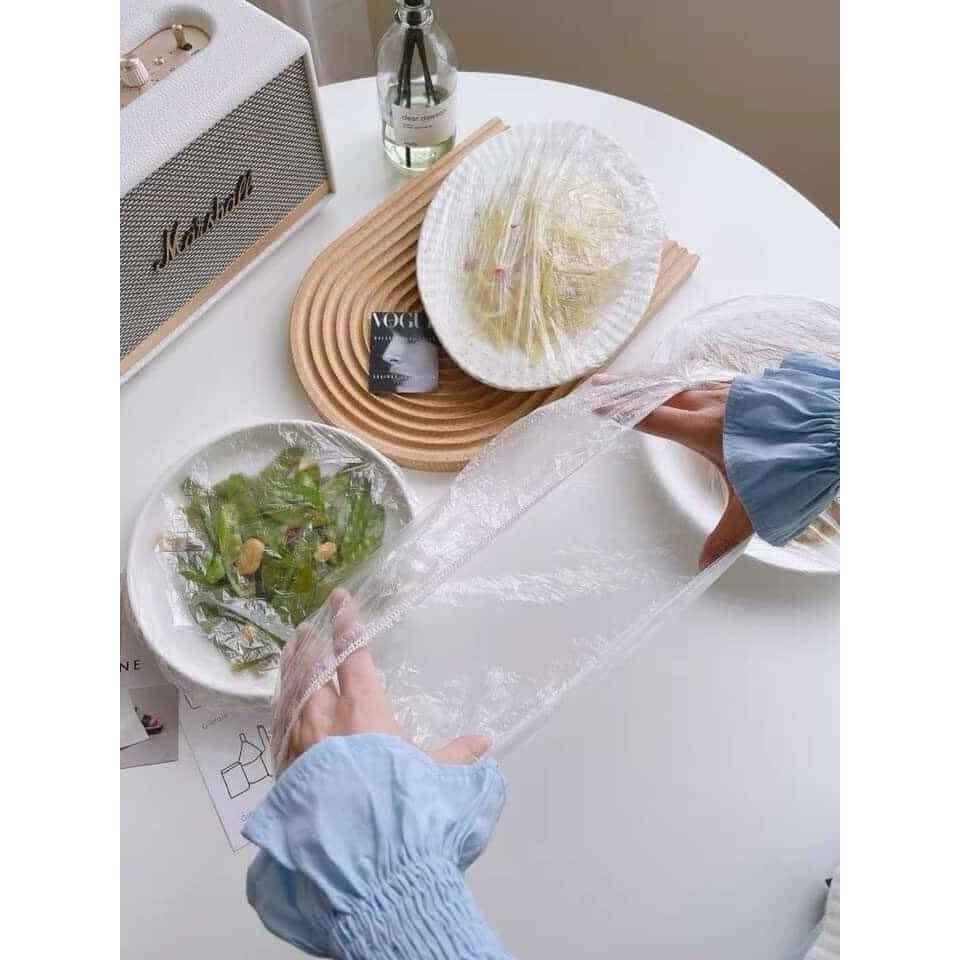 Màng bọc thực phẩm co giãn siêu dai có chun hình túi gấu túi 90-100 chiếc