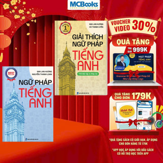 Sách - Combo Ngữ pháp tiếng anh, Giải thích ngữ pháp tiếng anh - Mai Lan Hương (Tái bản 2024)