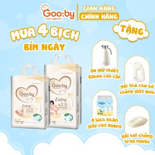   Combo quà  4 Bịch Tã bỉm Gooby Extra mềm mại chống tràn siêu thấm hút đủ size cho bé 4-30KG 