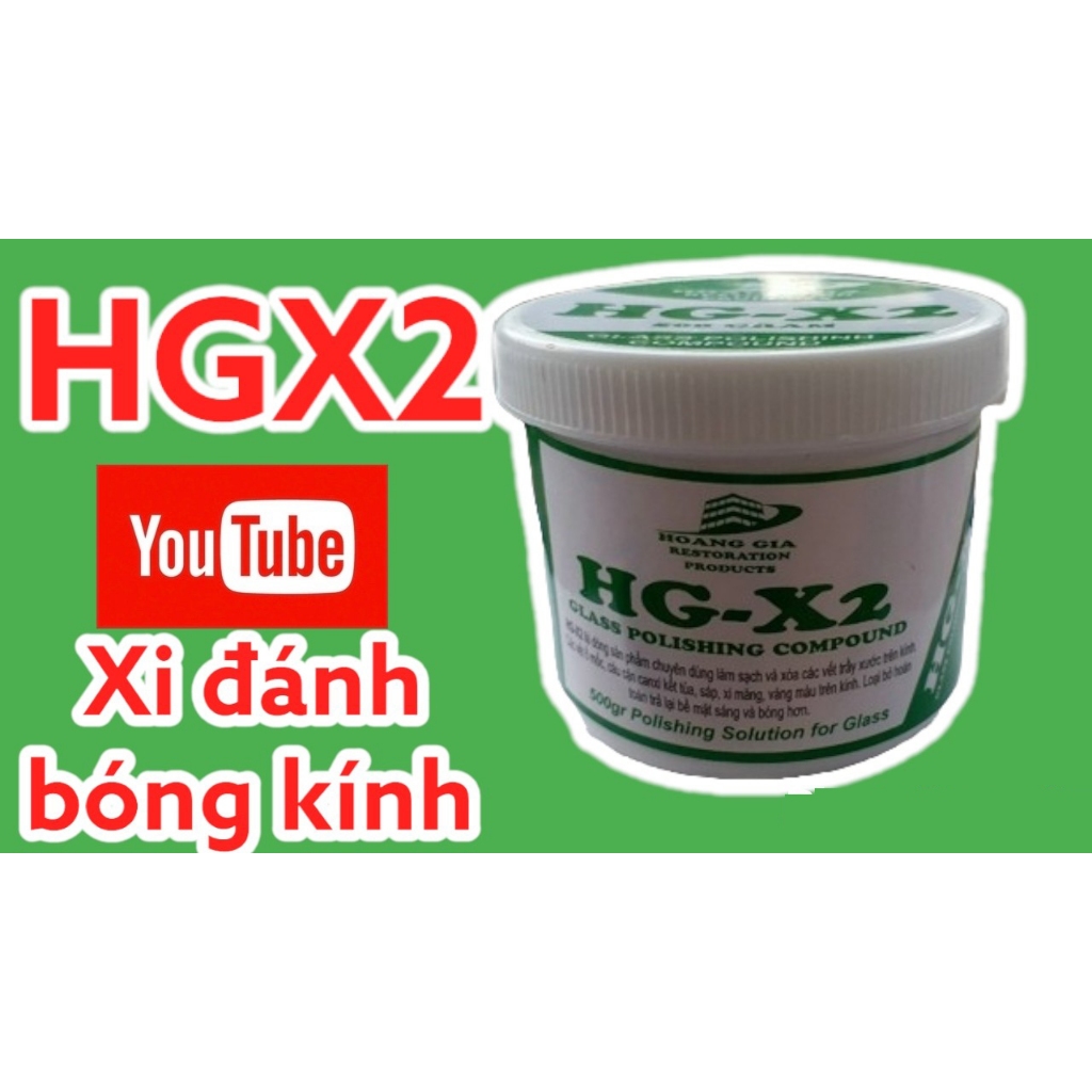Xi đánh bóng kính xe hơi HG-X2 glass polishing compount 500 gr