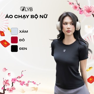  Áo Chạy Bộ Nữ LYB Áo Thể Thao Nữ Form Ôm Chất Vải Thoáng Khí Thấm Hút Tốt Mặc Tập Gym & Yoga,Pickleball 