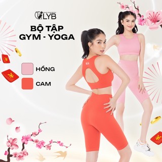 Bộ Đồ Tập Gym Yoga Nữ Dệt Kim Cao Cấp LYB | Bộ Tập Yoga Nữ Cao Cấp + Quần Legging Lửng Cạp Cao 