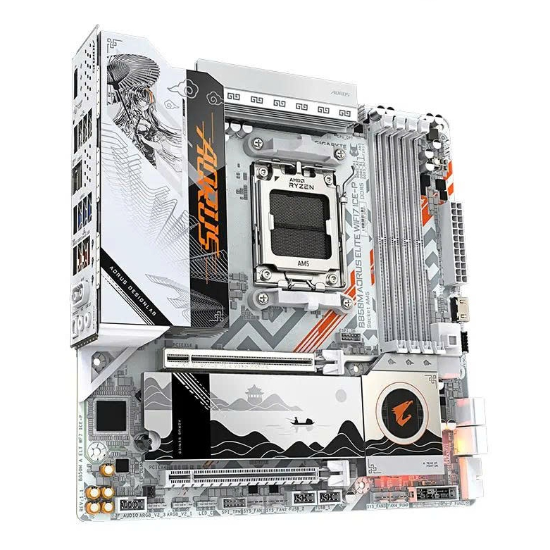MAINBOARD GIGABYTE B850M AORUS ELITE WIFI 7E ICE-P - Sản phẩm chính hãng