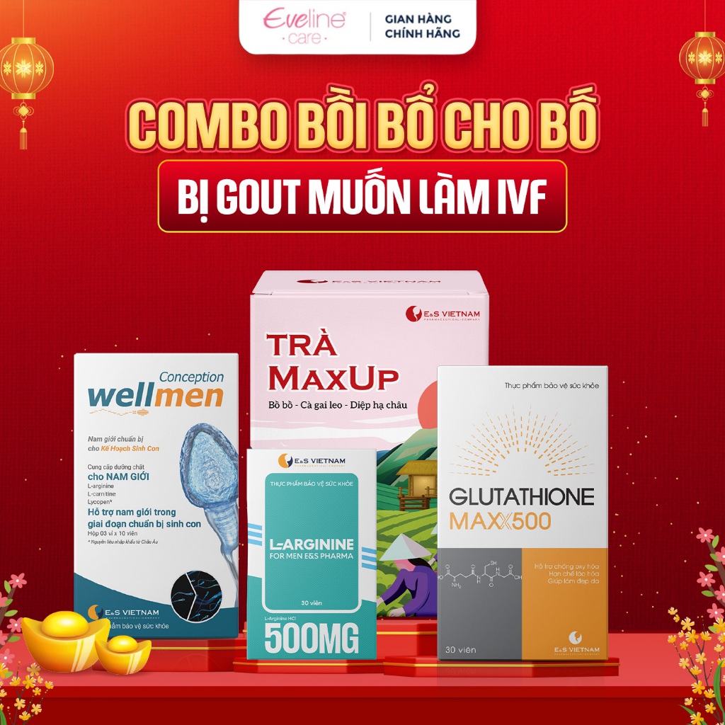 Combo Bồi Bổ Cho Bố Bị Gout Muốn Làm IVF