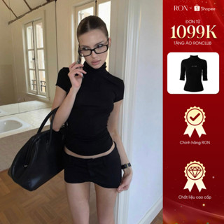  Áo Lexin thun cổ cao Áo Basic cổ cao form ôm tôn dáng cực xinh 