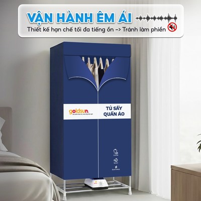 Tủ Sấy Quần Áo Goldsun GS-GCD8300 Công Nghệ Sấy PTC Công Suất Lớn 2000W Sấy Siêu Nhanh, Gấp Gọn Tiện Lợi