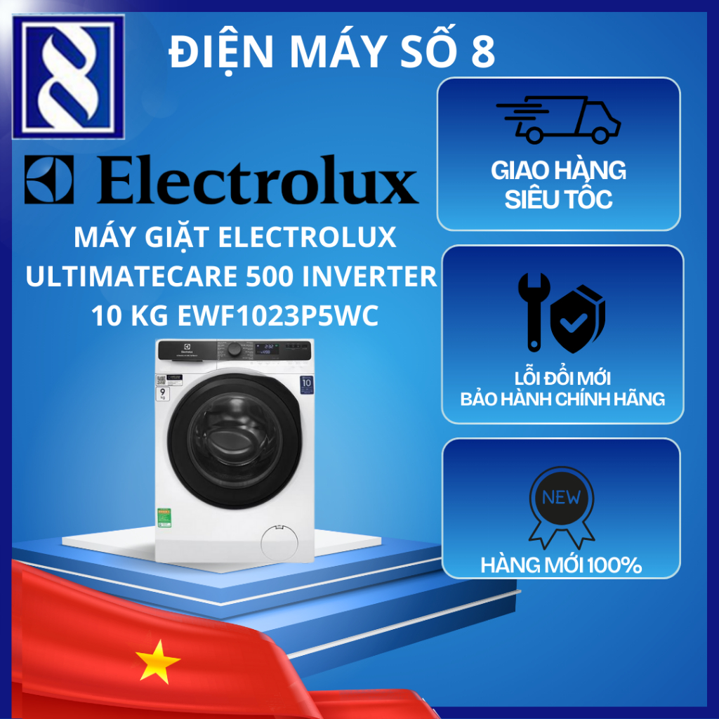 Điện Máy Số 8 | EWF1023P5WC | Máy giặt Electrolux UltimateCare 500 Inverter 10 kg EWF1023P5WC - Chín