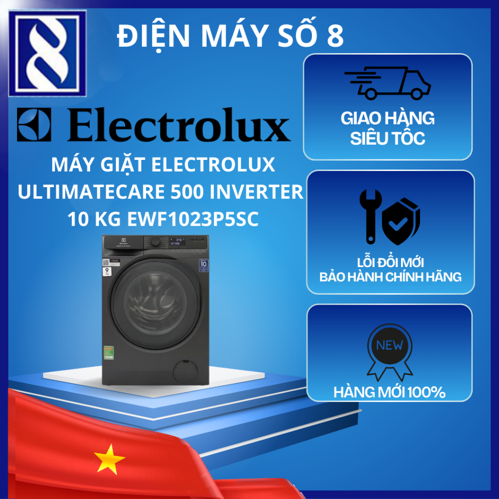 Điện Máy Số 8 | EWF1023P5SC | Máy giặt Electrolux UltimateCare 500 Inverter 10 kg EWF1023P5SC - Chín
