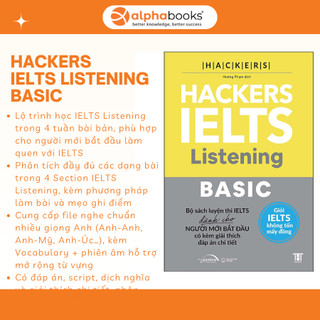 Sách – Hackers IELTS Basic (Reading + Listening + Writing + Speaking) (Gamma Books)