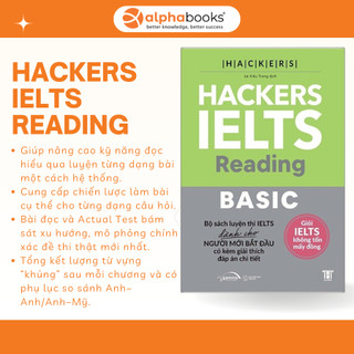 Sách – Hackers IELTS Basic (Reading + Listening + Writing + Speaking) (Gamma Books)