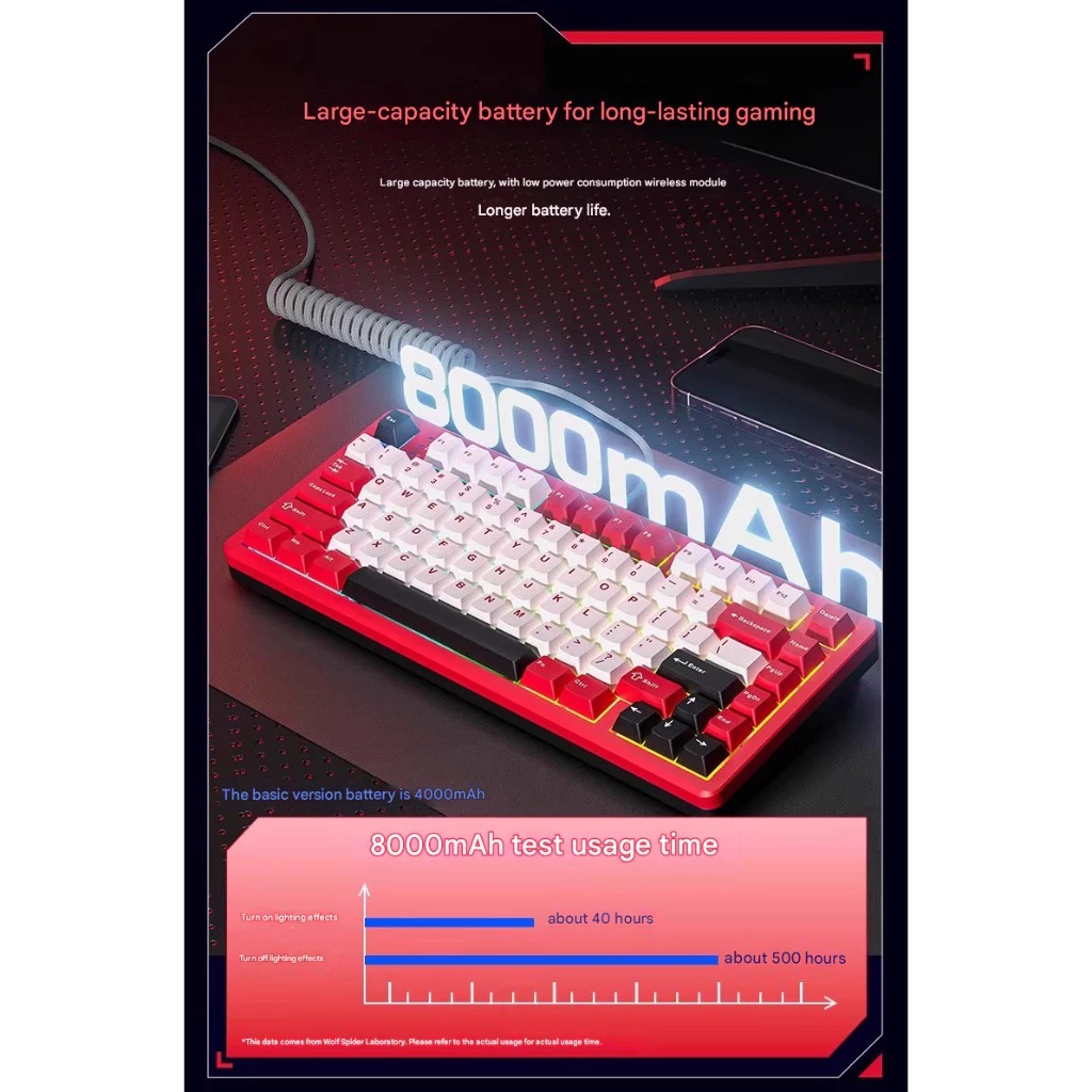 Bàn phím cơ Nhôm CNC - AULA Fire 75 - LED RGB - 3 mode kết nối - Núm Xoay Hotswap Thành Switch Thường | BigBuy360 - bigbuy360.vn