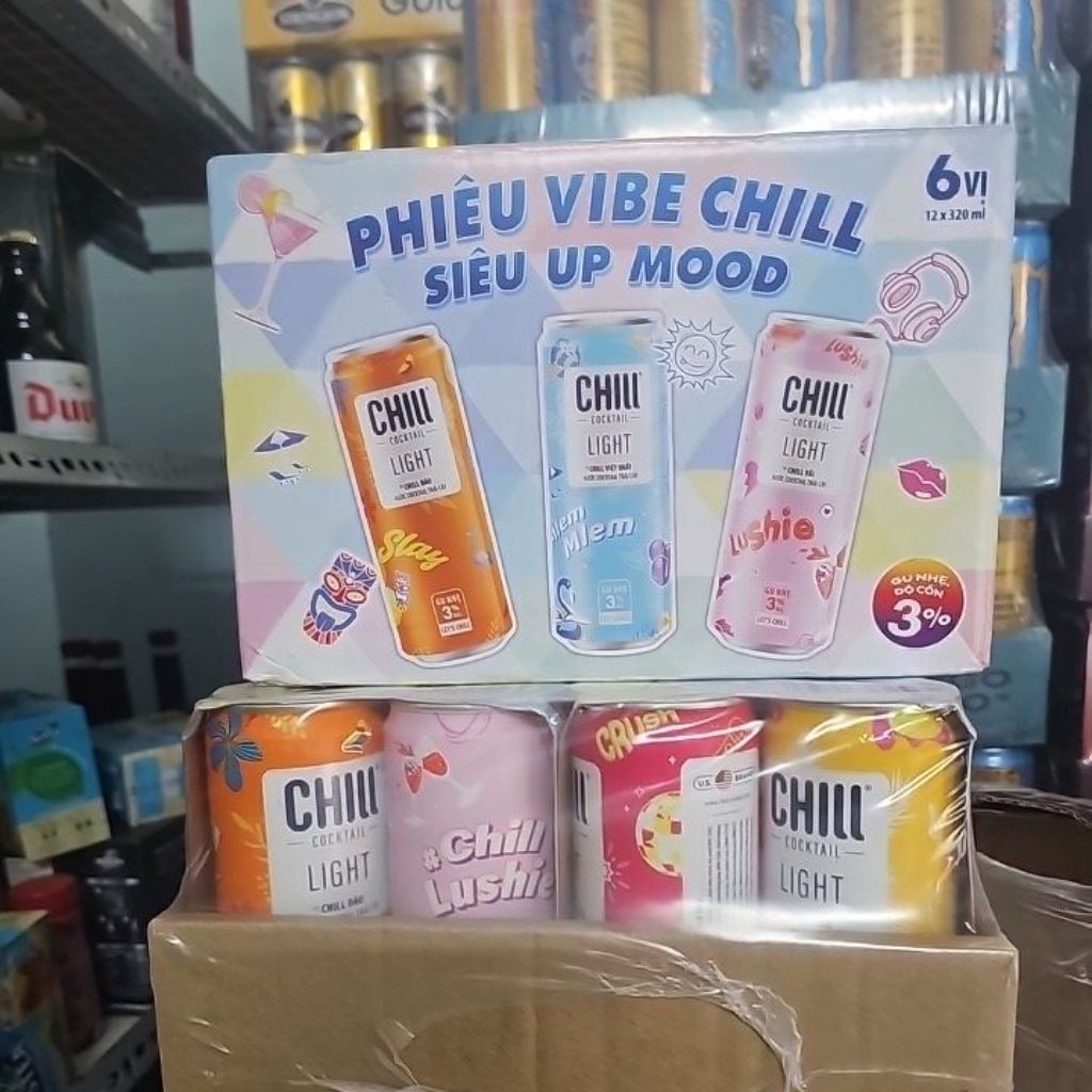 Chill Cocktail 6 vị x 320ml