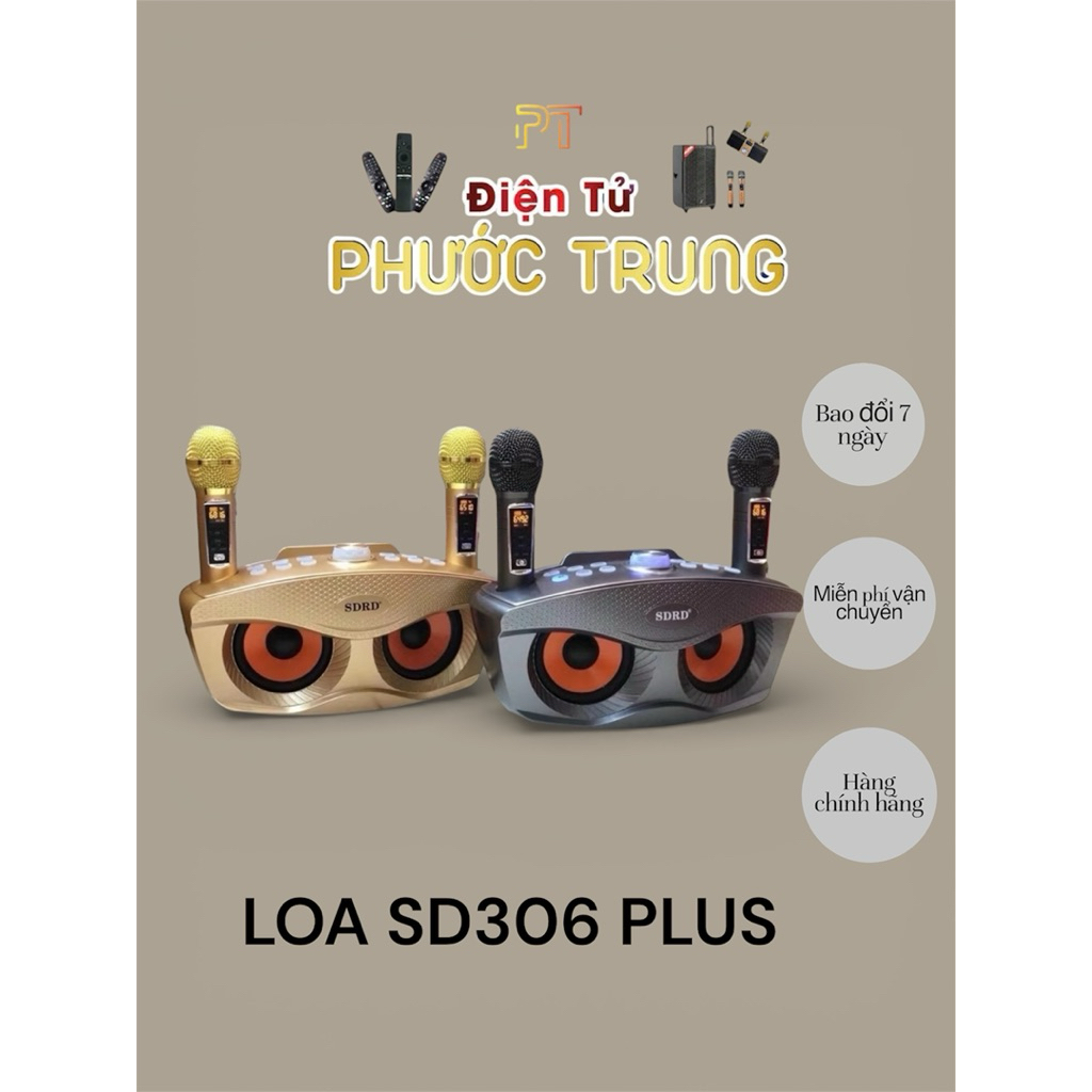 Loa Bluetooth karaoke SDRD SD 306 Plus