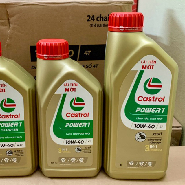 Dầu nhớt Castrol tổng hợp 100% dành cho xe số - xe côn tay và xe ga