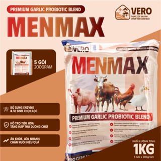 Men Cao Tỏi Cao Cấp MENMAX Bổ sung men sống & cao tỏi cho gia súc gia cầm - Tiêu hóa khỏe, lớn nhanh, ngừa tiêu chảy