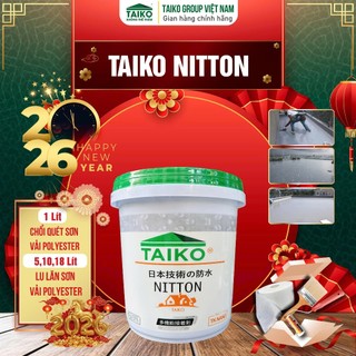  Sơn Chống Thấm Nhật Bản TAIKO NITTON | Xử Lý Vết Nứt Mái Sàn Vệ Sinh Máng Xối Tôn 