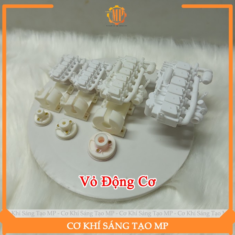 ( Sản Phẩm Chỉ Có Võ Động Cơ ) Động Cơ 6 Máy, Lắp Xe Công Nông RC, Xe Máy Gặt RC, Máy Cộ RC, Oto RC,