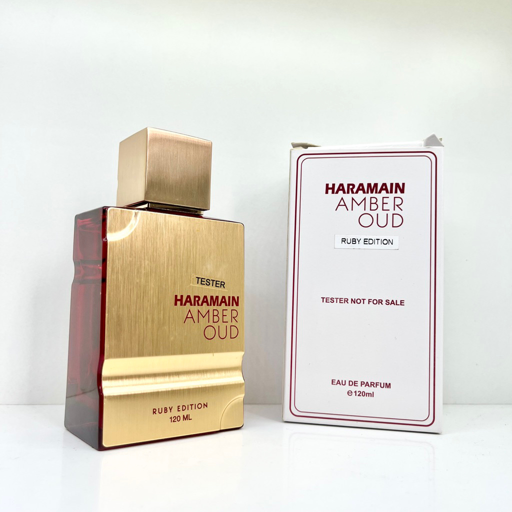 Nước hoa Unisex Al Haramain Amber Oud Ruby Edition - Tester 120ml hộp xấu