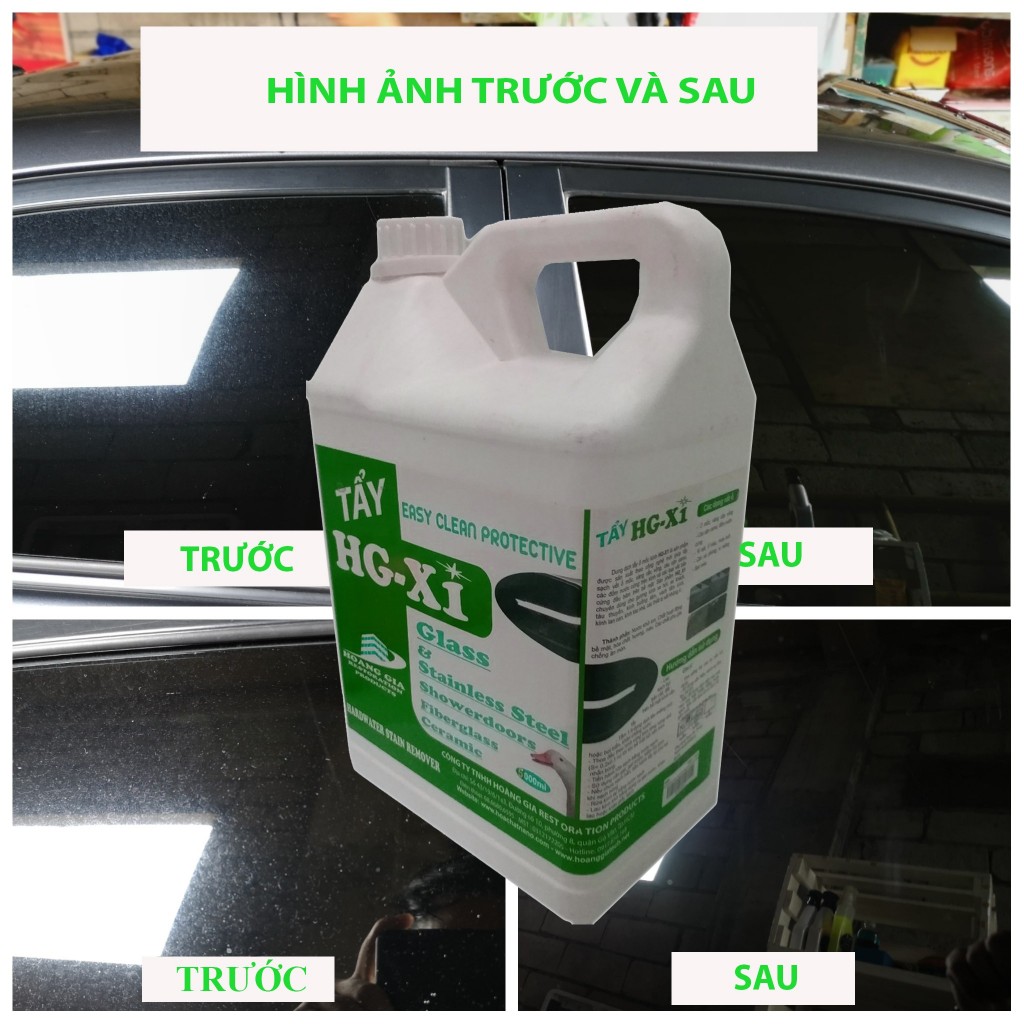 DUNG DỊCH TẨY Ố KÍNH XE - HG X1 HARDWATER STAIN REMOVER for Car 5000ml