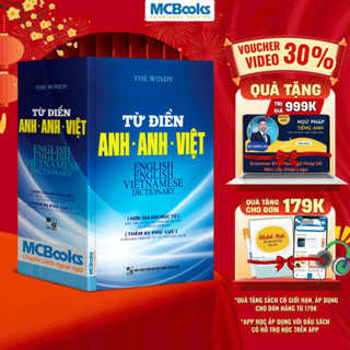 Sách - Từ Điển Anh Anh Việt Phiên Bản Bìa Mềm Màu Xanh - Giải Nghĩa Đầy Đủ Ví Dụ Phong Phú