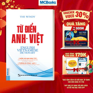 Sách - Từ Điển Anh VIệt Phiên Bản Bìa Mềm Màu Trắng - Giải Nghĩa Đầy Đủ Ví Dụ Phong Phú