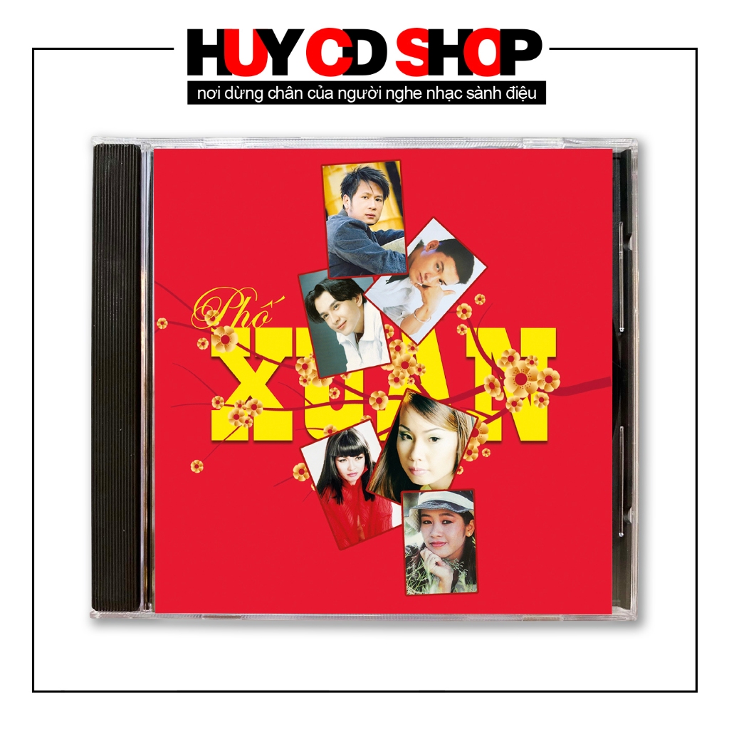 Đĩa CD nhạc xuân - Phố xuân - Mỹ Linh Cẩm Ly Đan Trường - Nhạc trẻ thập niên 2000 - Đĩa lòng trắng