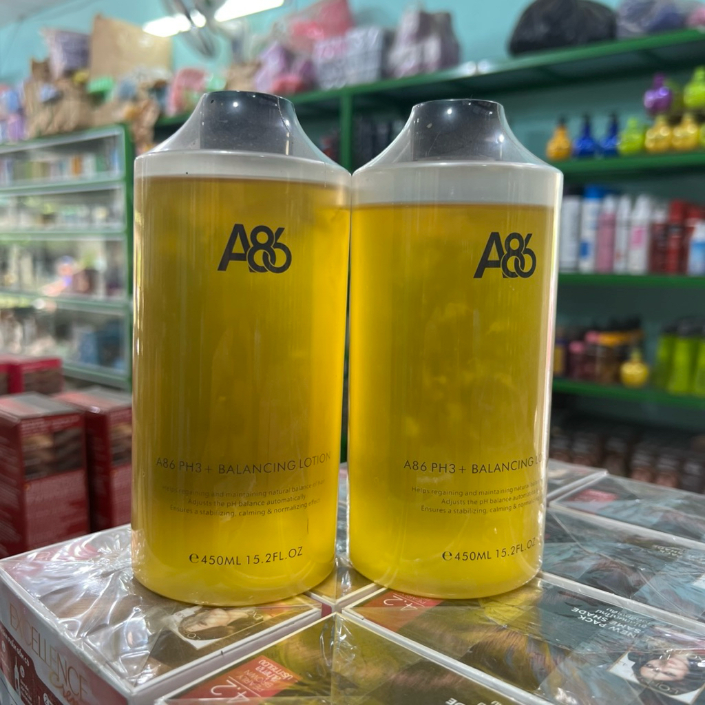 Khử kiềm A86 PH3+ Balancing Lotion 450ml – Cân bằng pH, phục hồi tóc sau uốn nhuộm