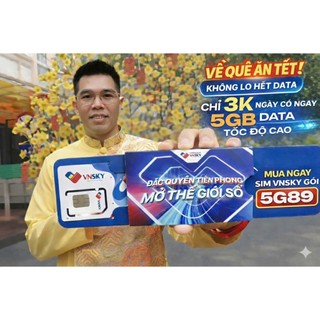 SIM 5G VNSKY 150GB GỌI MOBIFONE MIỄN PHÍ {Sim vật lí & Esim }