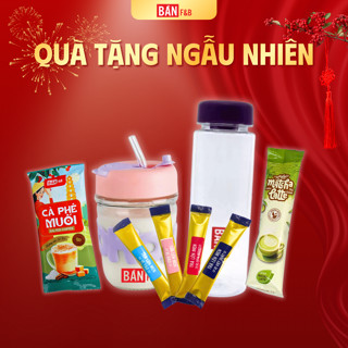   QUÀ TẶNG NGẪU NHIÊN  Cốc Gói CÀ PHÊ MUỐI GÓI TRÀ LÊN MEN  trà sữa pha sẵn thơm ngon đậm vị - Bản F&B 