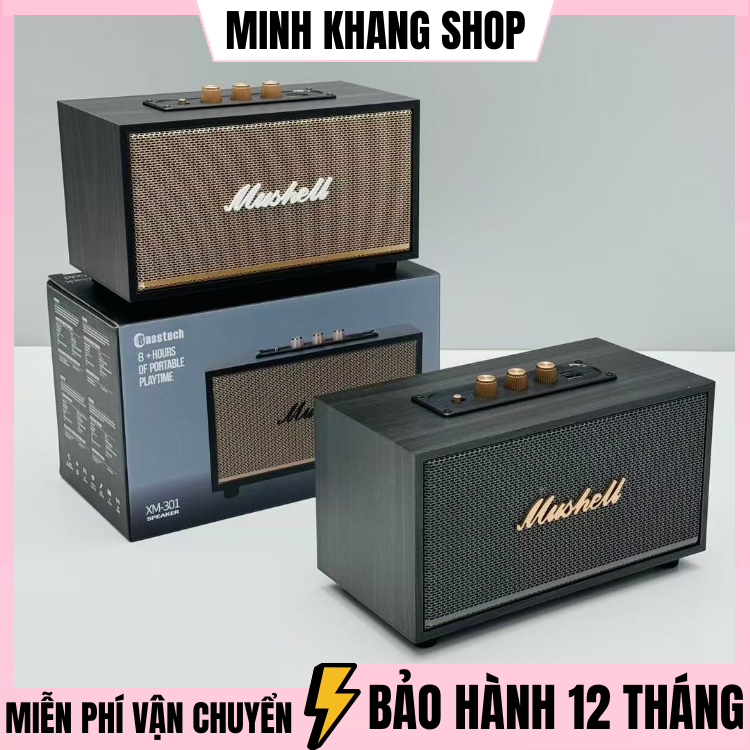Loa bluetooth XM301 / XM5 / A005 / CL90 Siêu Bass, Loa Để Bàn vỏ gỗ 20W thiết kế sang trọng Bass Cực