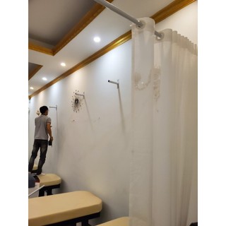 Thanh NHÔM treo rèm ngăn giường Spa sang xịn