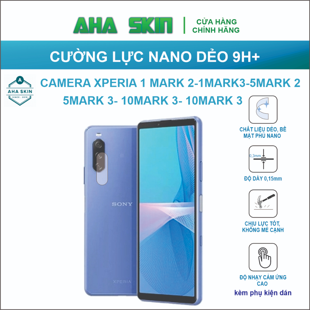 Dán camera Nano 9h+ Sony xperia 1mark 2,Xperia 1 mark 3/Xperia 5 mark 2/Xperia 5mark 3/Xperia 10 mar