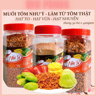   400gam  Muối tôm Như Ý làm từ tôm thật - hạt to hạt vừa hạt nhuyễn 