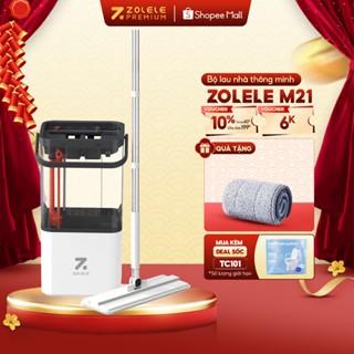  Bộ Cây Lau Nhà Tự Vắt Tách Nước Bẩn Thông Minh 2 Ngăn Tách Riêng Nước Bẩn Cao Cấp ZOLELE M21 