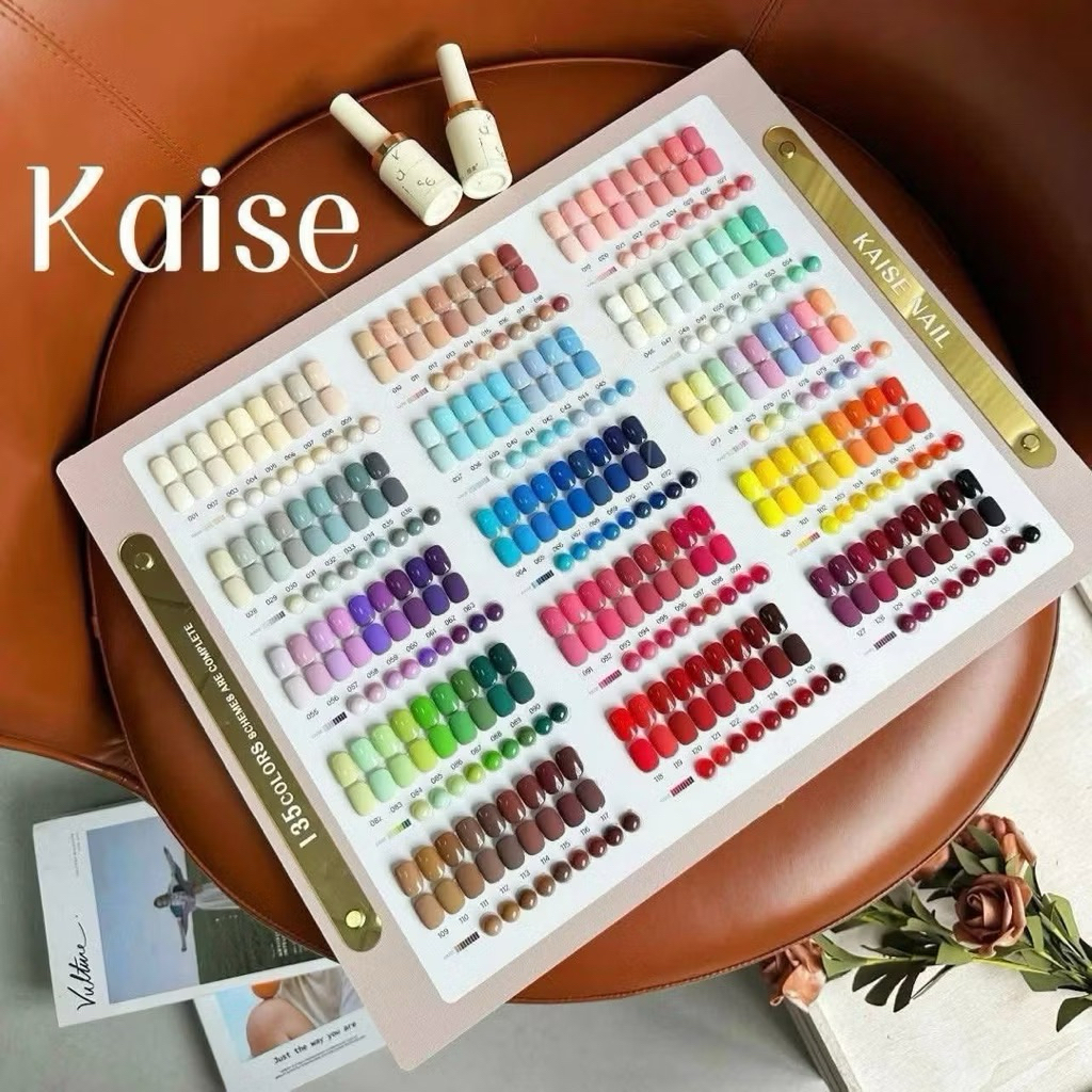 set sơn kaise 135 màu hot hit - tặng kèm bảng màu