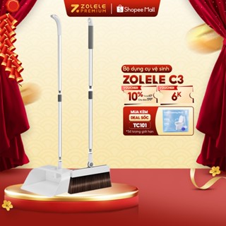 Bộ Chổi Quét Nhà Thông Minh Kèm Hốt Rác Gạt Nước C3 Bộ Dụng Cụ Vệ SInh Zolele - Chính Hãng 
