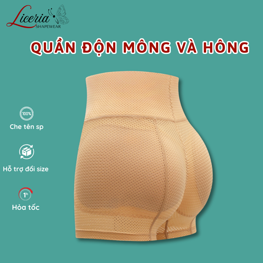 Quần Độn Mông Và Hông Thông Hơi Thoáng Khí Không Lộ Liceria Q16